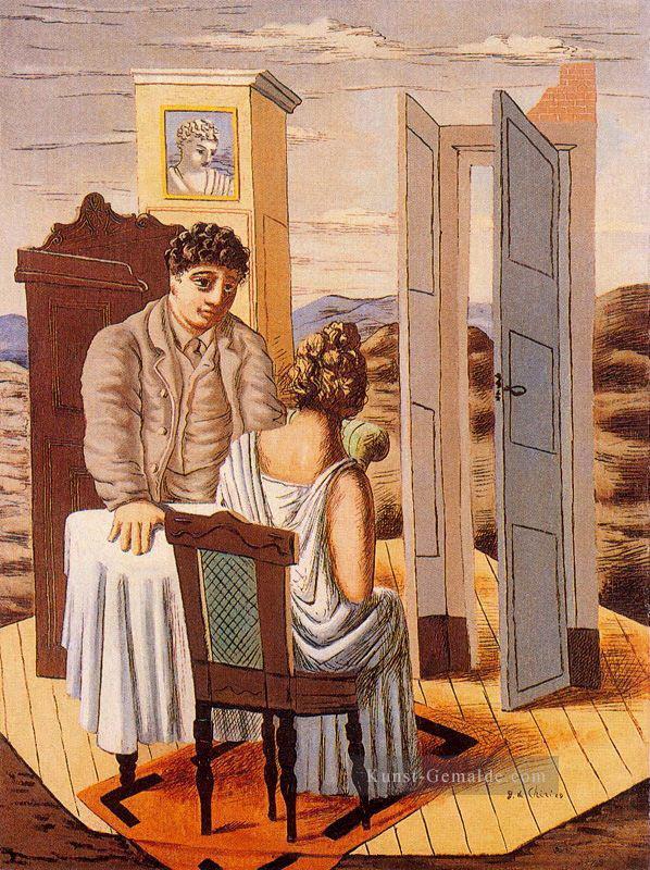 Gespräch 1927 Giorgio de Chirico Metaphysical Surrealismus Ölgemälde